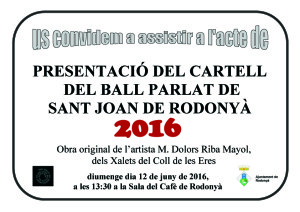 Cartell Presentació cartell Ball de Rodonyà 2016 copia