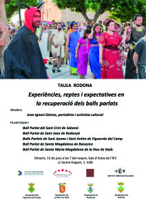 Cartell Taula rodona Balls parlats -13 juny 2017-